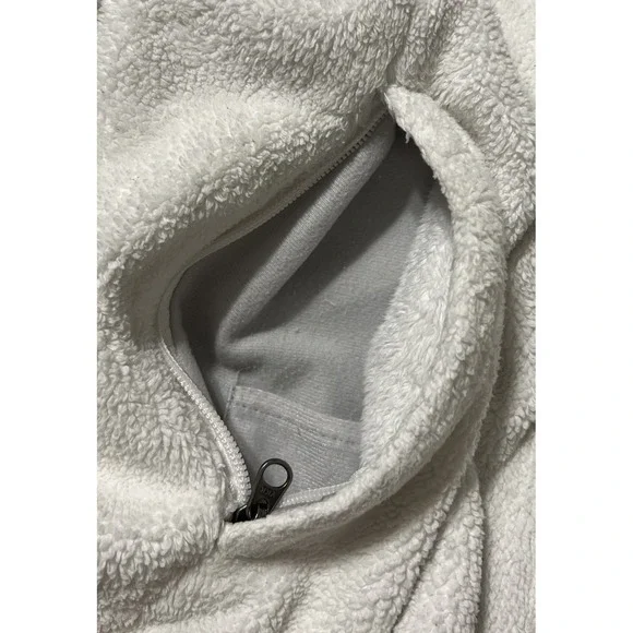 The North Face Women's Osito Full Zip Fleece Jacket Size XL in Moonlight Ivory - Picture 6 of 16